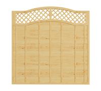 Breeins 6x6ft Lattice Top Wooden Garden Fence Panel | TJ Hughes