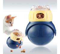 Breelytic Slow Feeder Cat Bowl, Dog Slow Feeder, Cat Treat Dispenser Toy with Adjustable Dispensing Hole, Puzzle Toy to Prevent Boredom & Bloating for Cats and Small Dogs