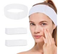BREENHILL 100 Count Disposable Spa Facial Headbands with Convenient Closure,Stretch Facial Headwraps Soft for Facials Skincare Spa