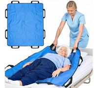 BREENHILL Positioning Bed Pad with Handles,Slide Sheets for Moving Patients on Bed,Transfer Sheet,Draw Sheets for Hospital Bed for Elderly,Repositioning and Lifting 48”x40”
