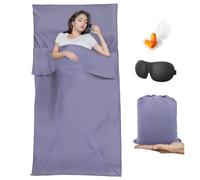 BREENHILL Sleeping Bag Liner,Camping Sheets & Travel Sheet, Hostels & Traveling Adult Sleep Sack for Backpacking, Hotels Lightweight Single & Double Camping Sleeping Bag Liners