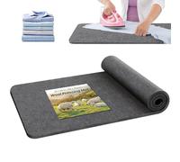BREENHILL Wool Pressing Mat 22" x 60" -Extra Large Thick Felt Ironing Pad for Quilting, Sewing, Crafting -Wool with Bonus Heat-Resistant Iron Rest-Portable and Durable Ironing Surface(Dark Gray）