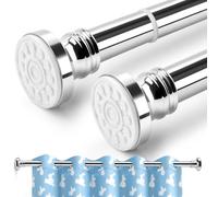 BreeRainz Extendable Shower Curtain Poles 110 to 290cm