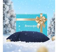 Breescape Cooling Pillow Cases Standard/Queen Size - BlendTek™ Dry & Cool Technology for Hot Sleepers and Night Sweats, 2 Pack Ultra Soft Pillowcases for Hair & Skin Care, 20" x 30", Twilight Blue