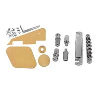 Breeshy 1 Set Guitar Tune-O- Bridge Tailpiece Tail & 1Set Cream Pickguard/Cavity/Switch Covers/Pickup Selector Plate