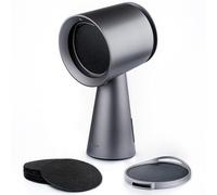 BREETEE - Portable Range Hood for Kitchen, 5 Layer Filter, Compact Computer Extractor, Powerful 3 Speed Smoke Removal, Low Noise Range Hood, Oil Cup