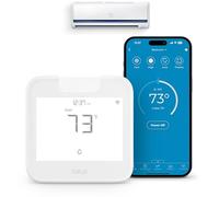Breez Max Smart AC Controller | AHR Product of the Year WiFi Thermostat for Mini-Split, Window, Portable AC/Heat Pump | AI-Based Tech | Free App, No Subscription | Alexa, Google, IFTTT etc. (White)