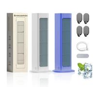 Breezamax AC - Breeze Max Portable Air Conditioner, Qinux Brizaac 3-Speed Quiet, Rechargeable Mini Air Cooler Fan for Room, Car, Camping, Office, Beat The Scorching Heat & Humidity Instantly (Mix)