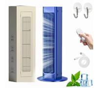 Breezamax,Breeze Max Air Cooler,Qinux Brizaac - Beat the Scorching Heat & Humidity Instantly,Portable Air Conditioners with 3 Speeds,No Drilling Small Air Cooling Fan for Bedroom Office (Blue)