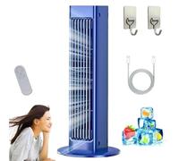 Breezamax, Qinux Breezamax, with Hook Up, Beat the Scorching Heat & Humidity Instantly, Portable Air Conditioning Fan Desktop Shaking, Small and Compact Quiet(B Blue)