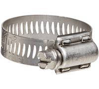 Breeze - 62016H Power-Seal Stainless Steel Hose Clamp, Worm-Drive, SAE Size 16, 13/16" to 1-1/2" Diameter Range, 1/2" Bandwidth (Pack of 10)