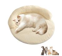 Breeze Bed for Cats, Breathable and Cool Indoor Cat Beds Mats, Sleep Pet Mat with Ice Silk Fabric, Breathable Cooling Dogs Bed, Non-Slip Bottom, for Most Cats and Dogs (Yellow)