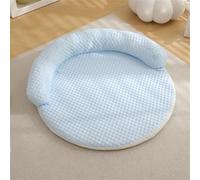 Breeze Bed for Cats,Cooling Dog Bed,Breeze Bed,Cooling Memory Foam with Heat-Absorbing Ice Silk Fabric,Waterproof & Breathable Design to Prevent Overheating,Machine Washable (Blue)