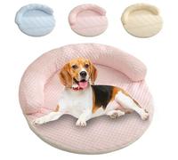 Breeze Bed For Cats, Lapcatz Cooling Bed, 2025 Upgraded Breathable Cooling Pet Mat, Beds Coolings Mat Heat-Absorbing Ice Silk Fabric, Cat Breeze Beds with Zipper, Waterproof Non Slip (Pink, 60CM)