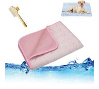 Breeze Buddy Dog Ccooling Mat, Cooling Mat for Dogs, Durable Pet Cool Mat Non Toxic Gel Self Dog Cool Pad, Cool Mat for Dogs Cats in Hot (Pink, XS(40 * 30cm))