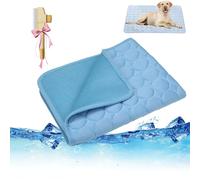 Breeze Buddy Dog Ccooling Mat, Cooling Mat for Dogs, Durable Pet Cool Mat Non Toxic Gel Self Dog Cool Pad, Cool Mat for Dogs Cats in Hot (Blue, L(70 * 55cm))