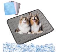 Breeze Buddy Dog Cooling Mat, Portable Self Cooling Mat for Dogs Outdoor Indoor (Gray,M)