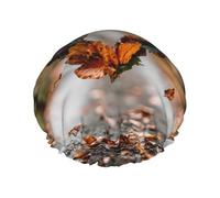 Breeze Heart Double Layer Shower Cap with Comfort Skin Friendly Design for Hair Protection During Bathing