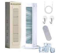 Breeze Max Air Cooler, Qinux BreezaMax - Beat The Scorching Heat & Humidity Instantly, Breezamax Portable Ac, Small and Compact Ultra Quiet Energy Efficient, For Home Office (White, With remote)
