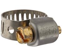 Breeze Miniature Stainless Steel Hose Clamp, Worm-Drive, SAE Size 4, 7/32" to 5/8" Diameter Range, 5/16" Bandwidth (Pack of 10)