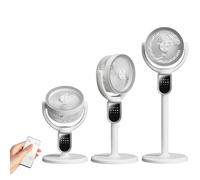 Breeze Motion Oscillating Standing Fan Remote Control,Oscillating Pedestal Fan,4-Speed/Modes Pedestal Fan, Silent Operation, Adjustable Height, Touch Display,Timer,Quiet Electric for Home (A)