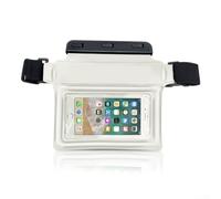 Breeze Through The Waves Conveniently Sized Waterproof Fanny Pack Ideal for Swim Enthusiasts on The Move (White)