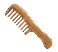 Breezelike Hair Comb for Detangling - No Static Wooden Wide Tooth Comb - Natural Wood Aroma Sandalwood Comb for Women and Men