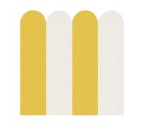 BREEZENEST 20 Pack Self Adhesive Arch Wall Stickers, Modern Minimalist Boho Wall Decals for Bedroom Living Room Nursery, Peel and Stick Vinyl Wall Decor for Smooth Walls Home Decoration (Yellow)