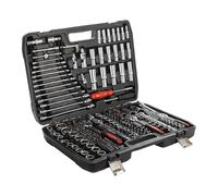 BREEZENEST 216Pcs Socket Set Ratchet Tool Kit with Case 72-Tooth Chrome Molybdenum Ratchet Wrench Torque Socket Bit Set & Hex Keys Complete Mechanic Tool Set for Car Bicycle Auto Home Repair