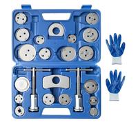 BREEZENEST 22Pcs Brake Caliper Rewind Tool Kit Universal Disc Brake Piston Wind Back Tool Set for Cars Trucks & SUVs Heavy-Duty Caliper Compression Tool for Front & Rear Brake Pad Replacement