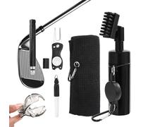 BREEZENEST 6-Piece Golf Accessories Kit with Water Spray Cleaner Golf Ball & Groove Cleaner Set, Includes Microfibre Towel, Divot Tool & Alignment Aid Essential Golf Gear for Men & Women