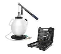 BREEZENEST 7.5L Manual Transmission Filling Pump Kit with 15 Adapters, ATF Oil Dispenser & Fluid Exchange System, Hand Operated Gearbox Oil Filler Tool for Car Maintenance