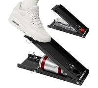 BREEZENEST Beer Can Crusher - Free Standing Tin Can Crusher for Recycling, Heavy Duty Iron, Suitable for 16oz & 500ml Cans, Easy to Use Kitchen & Home Recycling Tool (Upgraded(Perforated))