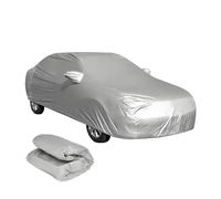 BREEZENEST Car Cover Outdoor All Weather Waterproof Protection Universal Auto Cover Fully Breathable UV Resistant Scratch Proof Dustproof Snowproof Windproof for Sedan Hatchback Medium Cars