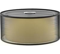 BREEZENEST Modern Large Lampshade Diffuser - Metal Lamp Shade 30cm Diameter, 13cm Height, Suitable for Ceiling Lights, Table Lamps & Floor Lamps (Black)