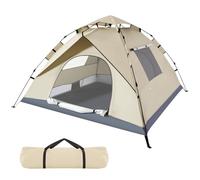 BREEZENEST Pop Up Tent for 4 Person, Automatic Instant Camping Tent with Upgraded 210D Oxford, Waterproof Windproof & Insect Proof for 3 Seconds Quick Setup, Perfect for Outdoor, Hiking Family Camping