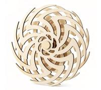 BREEZENEST Sculpture Wall Art Handmade 3D Wooden Hypnotic Moving Windmill Decor Calming Art for Living Room Bedroom Office and Zen Spaces Modern Wall Art Unique Gift