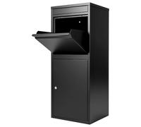 BREEZENEST Secure Parcel Delivery Box - Extra Large Outdoor Lockable Parcel Drop Box with Anti-Theft Design, Weatherproof Steel Mailbox for Multiple Packages, Parcel Post Box for Home & Office