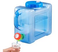 BREEZENEST Water Container with Tap, Portable BPA-Free Water Storage Tank Carrier with Tap, for Camping, Outdoor, RV Van & Home Emergency Use (5L)