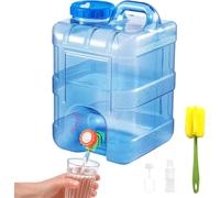 BREEZENEST Water Container with Tap, Portable BPA-Free Water Storage Tank Carrier with Tap, for Camping, Outdoor, RV Van & Home Emergency Use (15L)