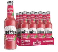 BREEZER Crisp Watermelon Flavoured Alcoholic Drinks, 3.4% vol., 27.5 cl / 275 ml (Pack of 12), Pre-Mixed Alcohol in Ready to Drink Bottles