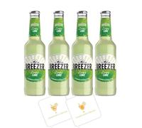 Breezer Lime 4 Pack | 2x Celebration Spirits Beer Mats