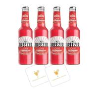 Breezer Strawberry 4 Pack | 2x Celebration Spirits Beer Mats