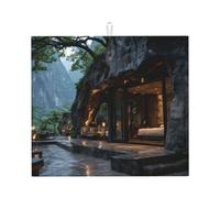 Breezes of the Mountain Kitchen Drying Mat - Double-Sided Absorbent Pad Anti-Slip Wear-Resistant Hangable Storage