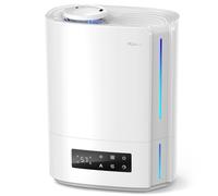 BREEZOME 6L Humidifiers for Bedroom Large Room & Essential Oil Diffuser, Ultrasonic Top Fill Cool Mist Humidifiers for Baby, Plants, Nursery Last up to 60 Hours, Smart Humidistat Control, Quiet, White