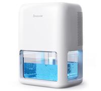Dehumidifiers Breezome Dehumidifiers for Bedroom 500 ft² Home with 2 Modes 7 lights Ultraquiet Dehumidifier for Basement with Timer Autooff Auto Deforst Protection Small Dehumidifiers for Office RV