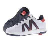 Breezy Rollers Classic White/Navy/White Wheel in the Heel Shoe