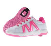 Breezy Rollers Classic White/Pink Wheel in the Heel Shoe