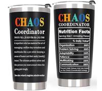 Breezy Valley Coworker Gifts for Men Chaos Coordinator Tumbler for Bosses Employee - Funny Appreciation Thank You Birthday Gifts for Men Supervisor Principal, Cool Work Office Gifts for Coworkers Boss