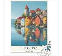 Bregenz Austria jigsaws for adults1000 pieces | pretty botanical artwork for flower lovers to enjoy creating a relaxing picture in your free time to enjoy at home50x75cm